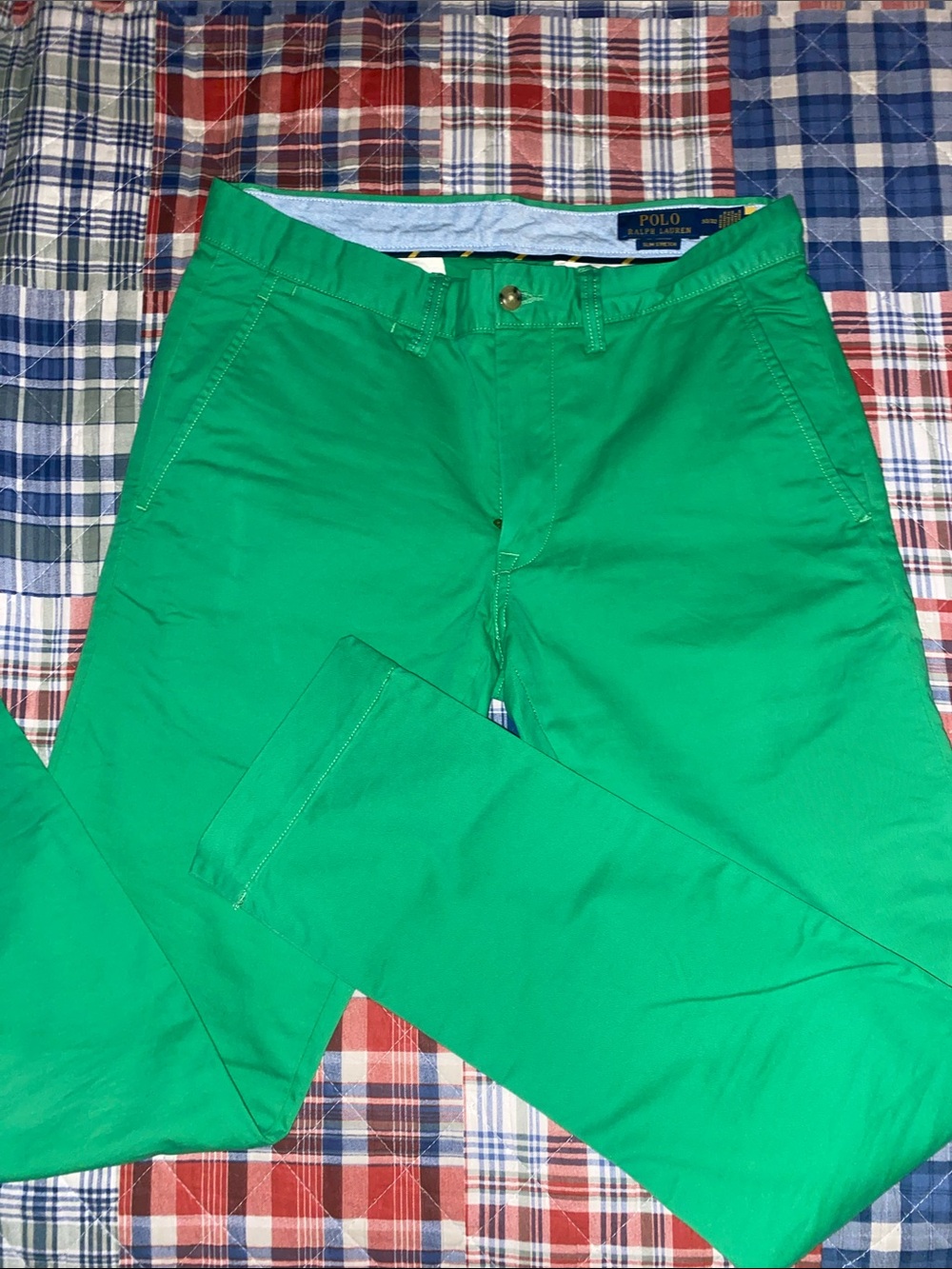 Polo by Ralph Lauren Bright Green Chino Pants